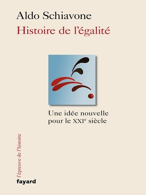 cover image of Une histoire de l'égalité